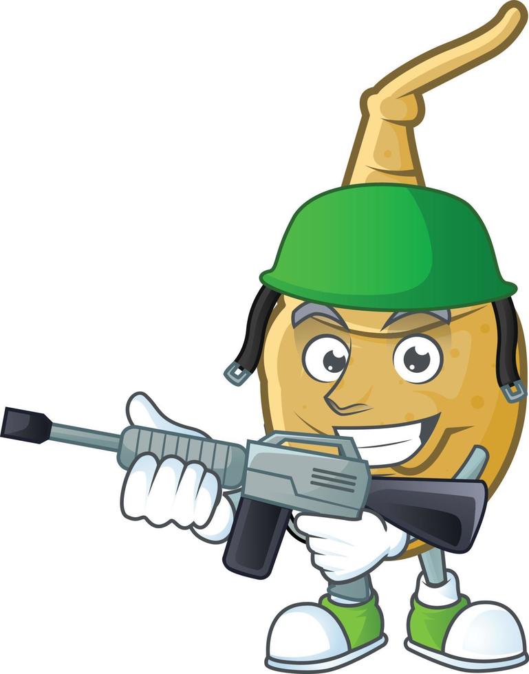 Jerusalem artichoke cartoon character style vector