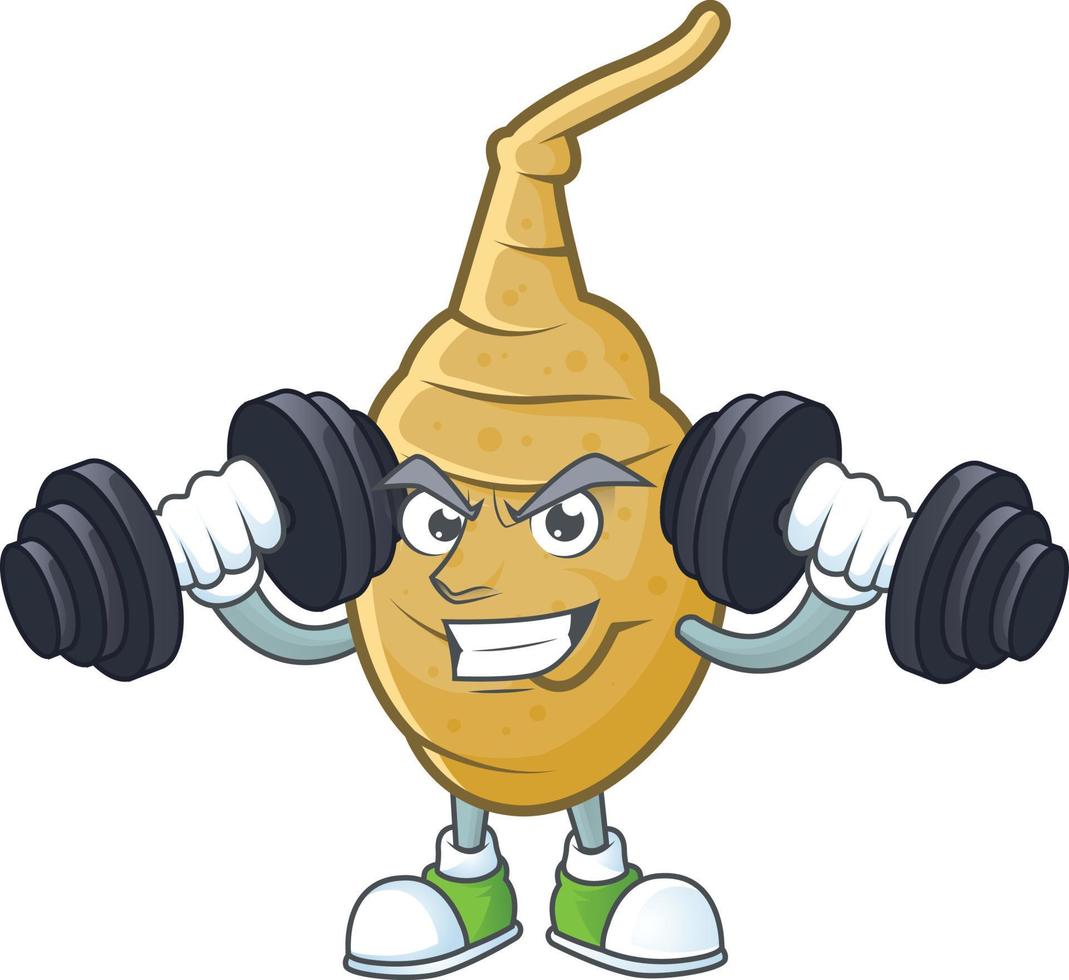 Jerusalem artichoke cartoon character style vector