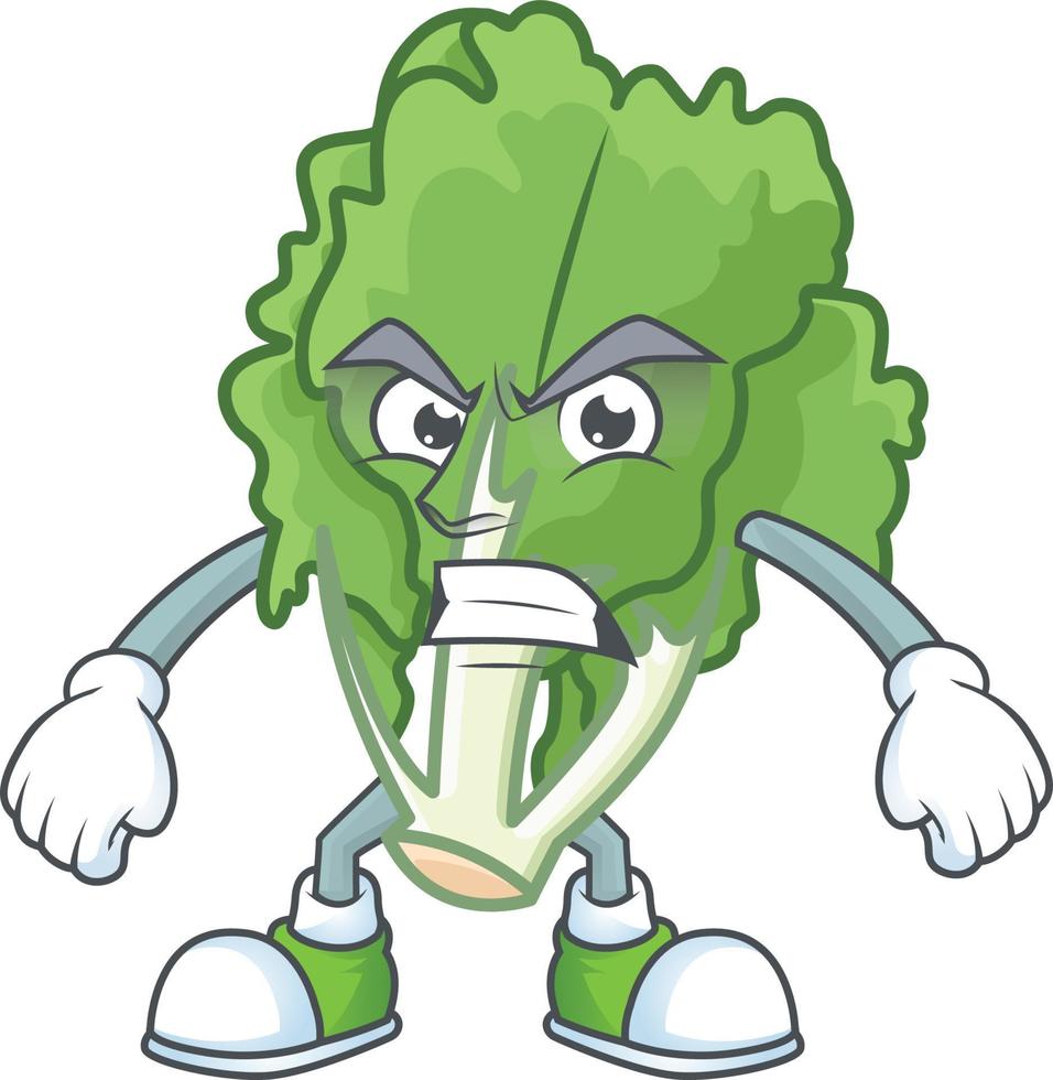 Endive cartoon character style vector