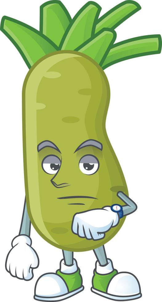 Wasabi cartoon character vector