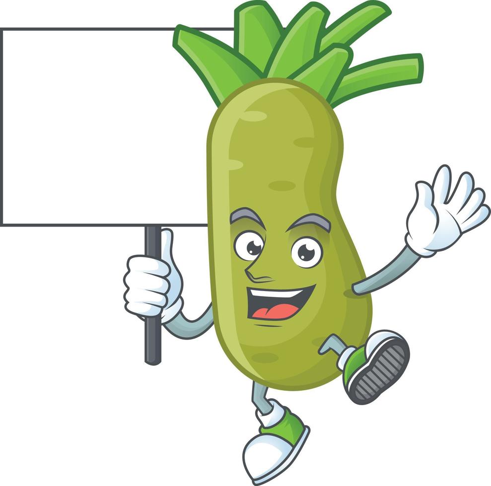 Wasabi cartoon character vector