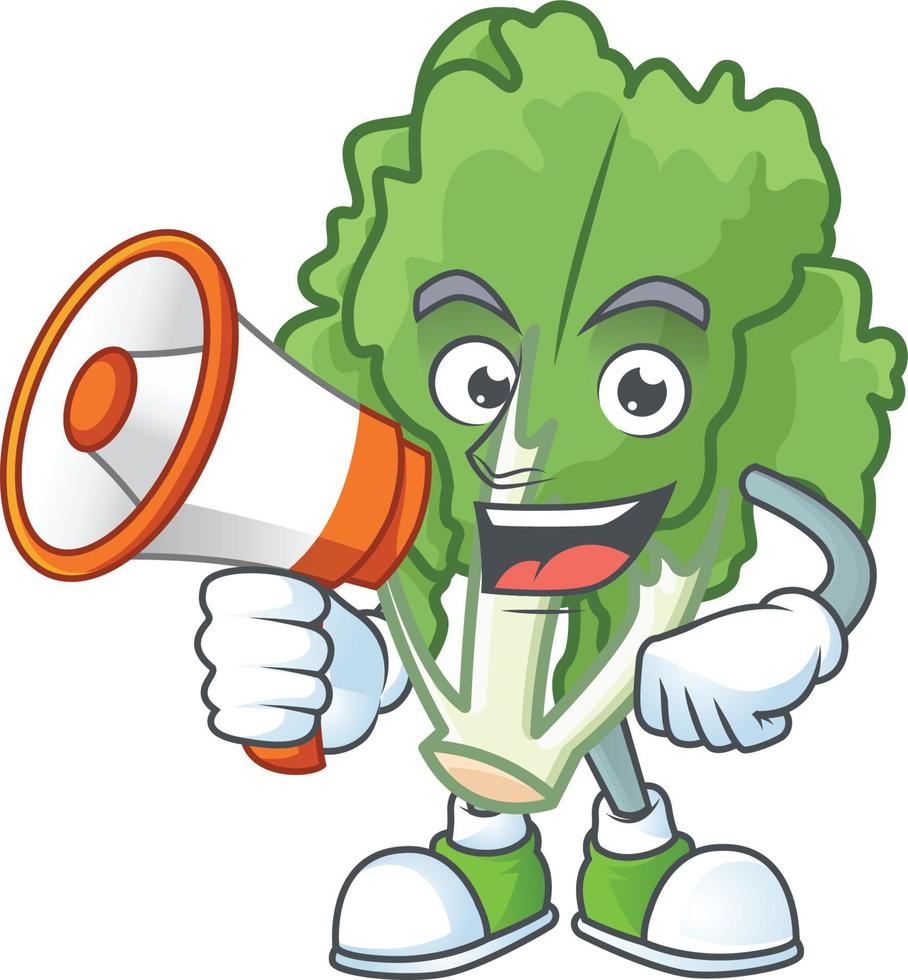 Endive cartoon character style vector