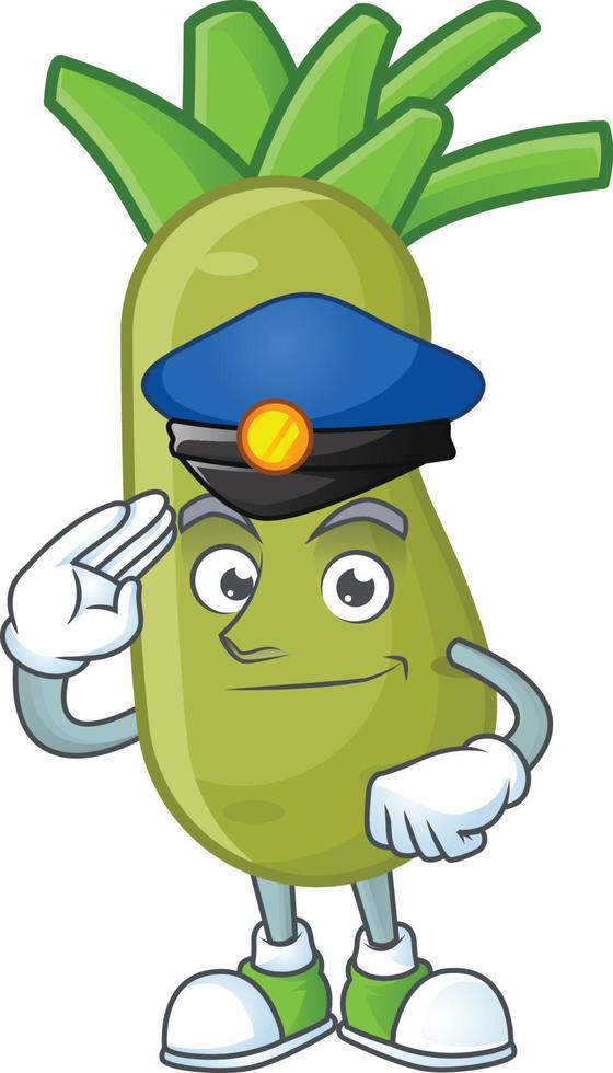 Wasabi cartoon character vector