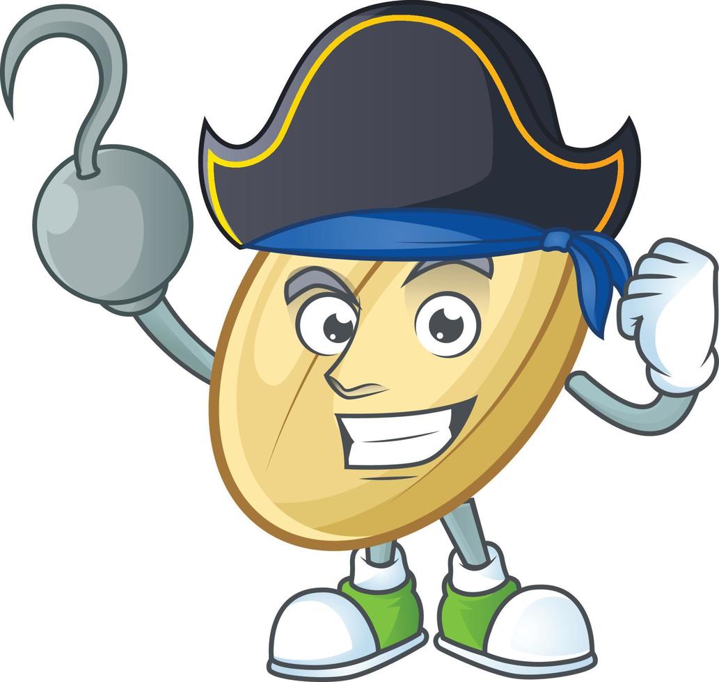 Split bean cartoon character style vector