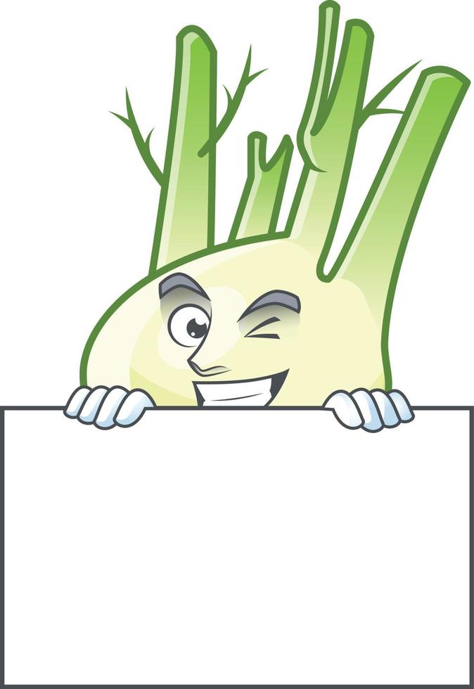 Fennel cartoon character vector