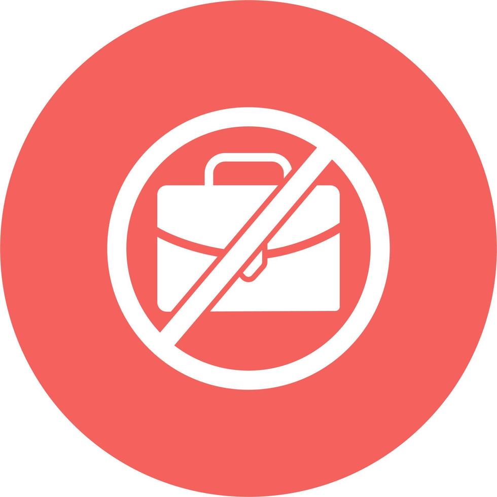 No Work Vector Icon