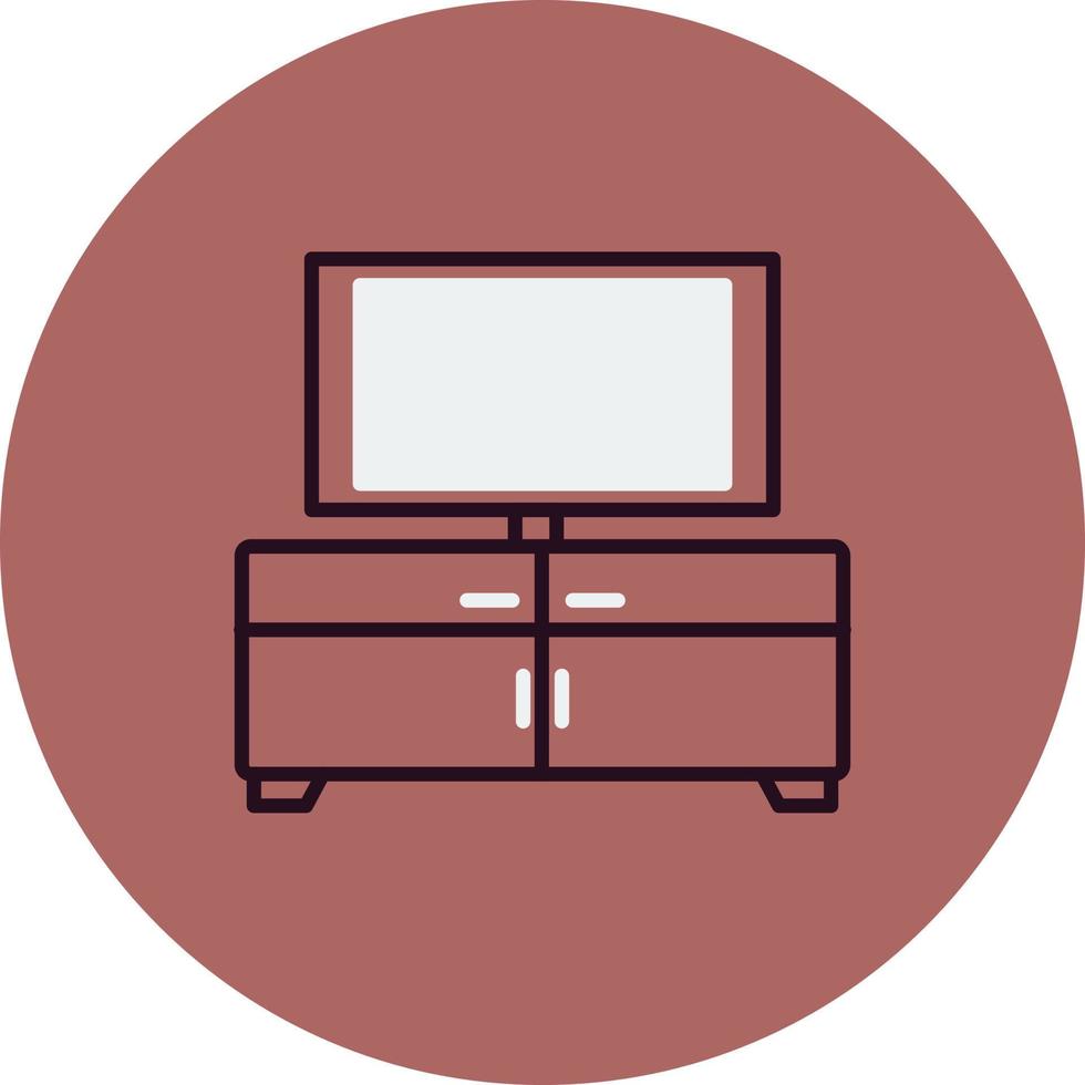 Tv Table Vector Icon