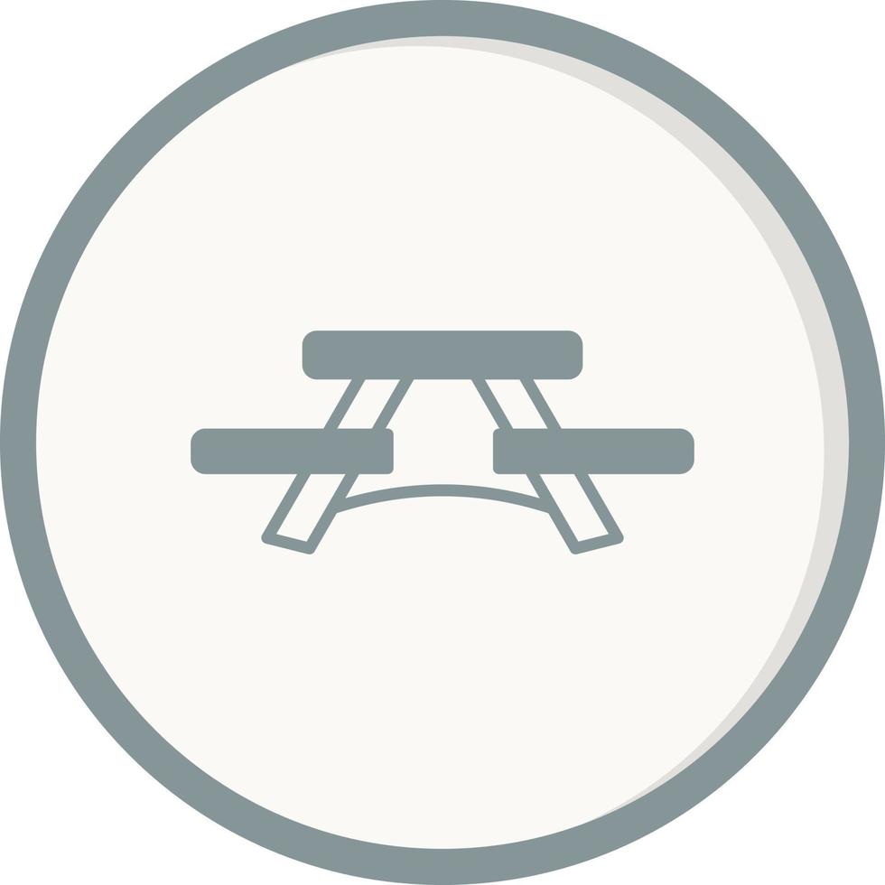 Picnic Table Vector Icon