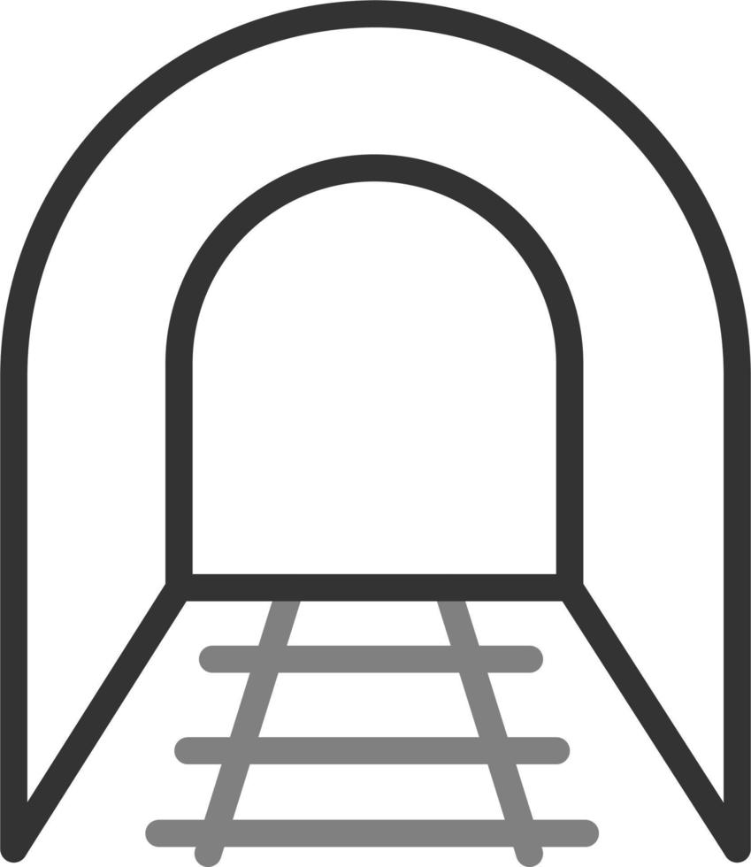 icono de vector de túnel