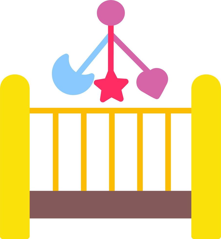 Baby crib Vector Icon