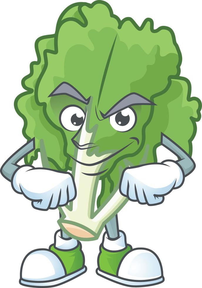 Endive cartoon character style vector