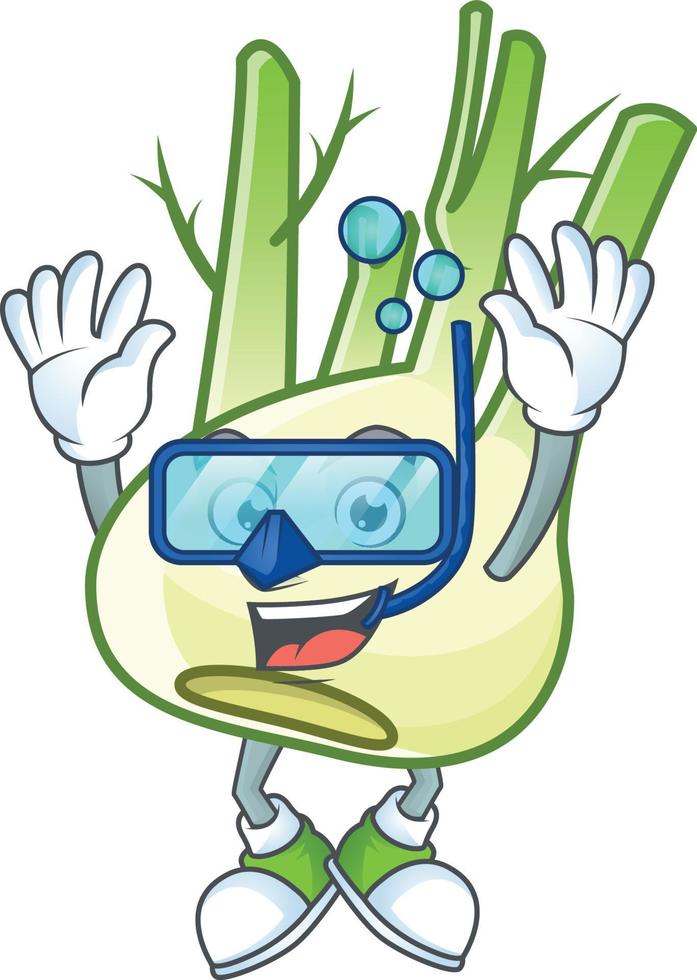 Fennel cartoon character vector