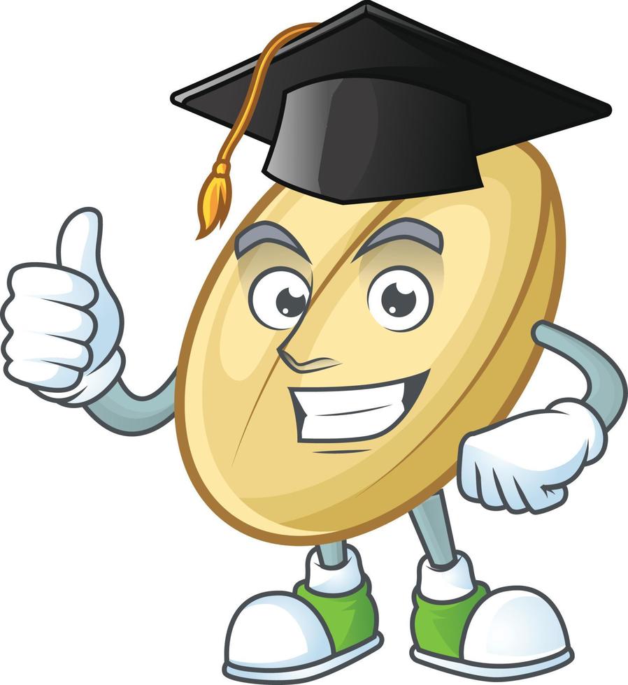 Split bean cartoon character style vector