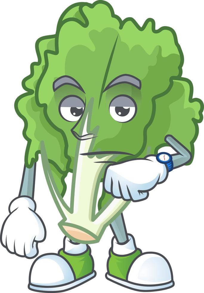 Endive cartoon character style vector
