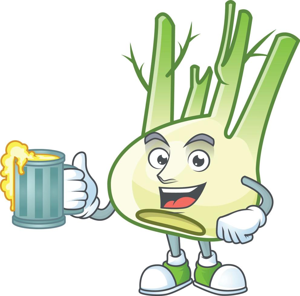 Fennel cartoon character vector