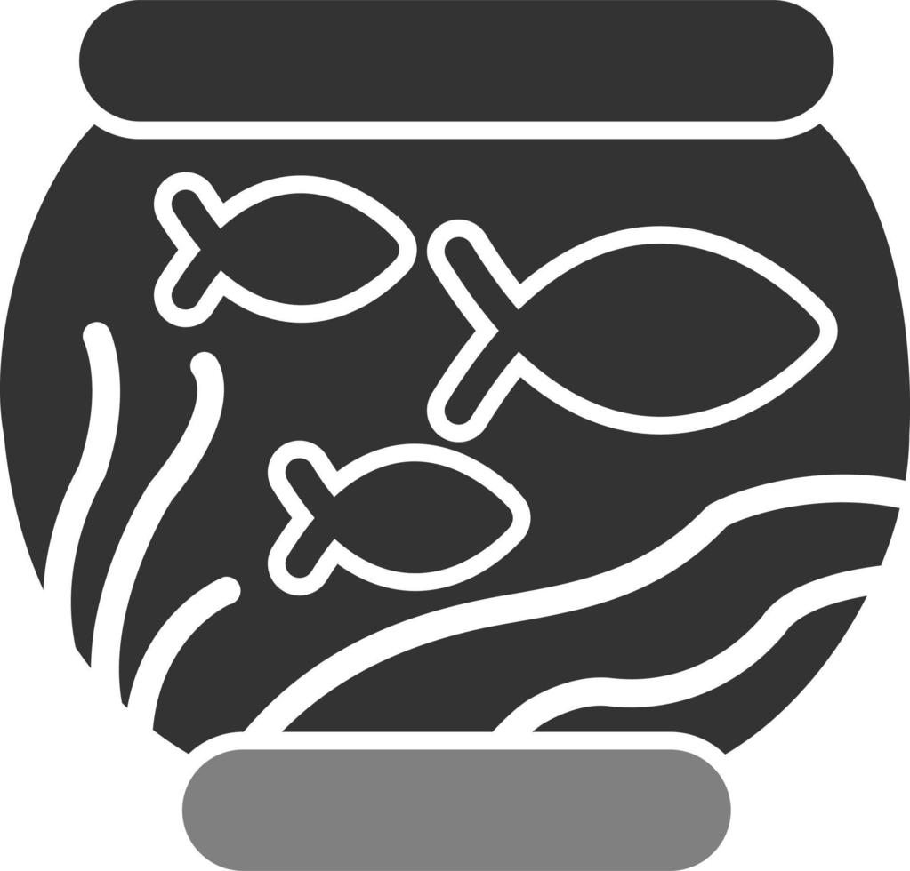 Fish Bowl Vector Icon