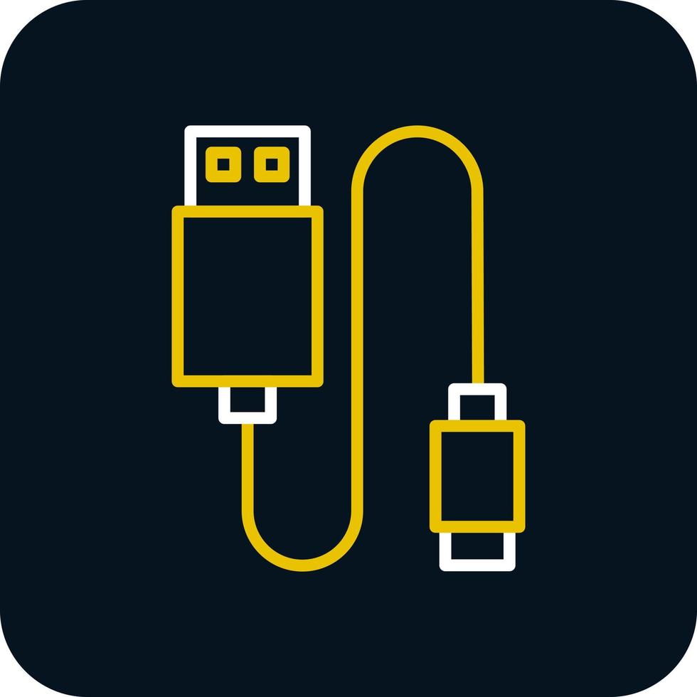 Data Cable Vector Icon Design