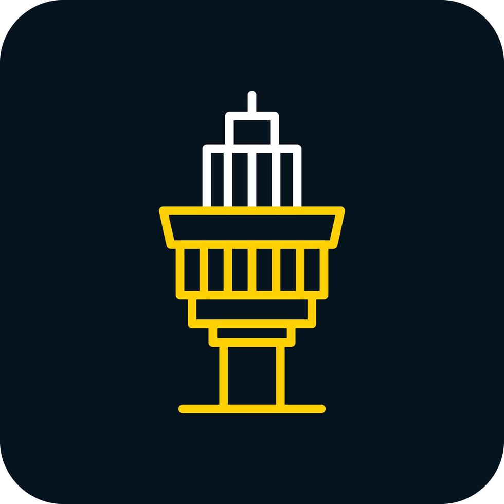 Control Tower Vector Icon Design