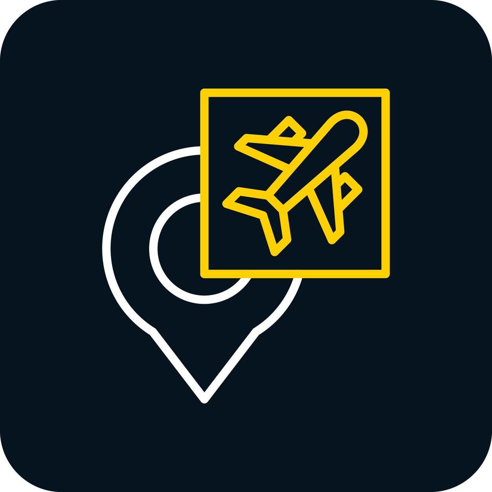 Airport Direction Vector Icon Design