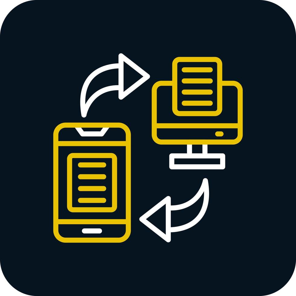 Data Transfer Vector Icon Design