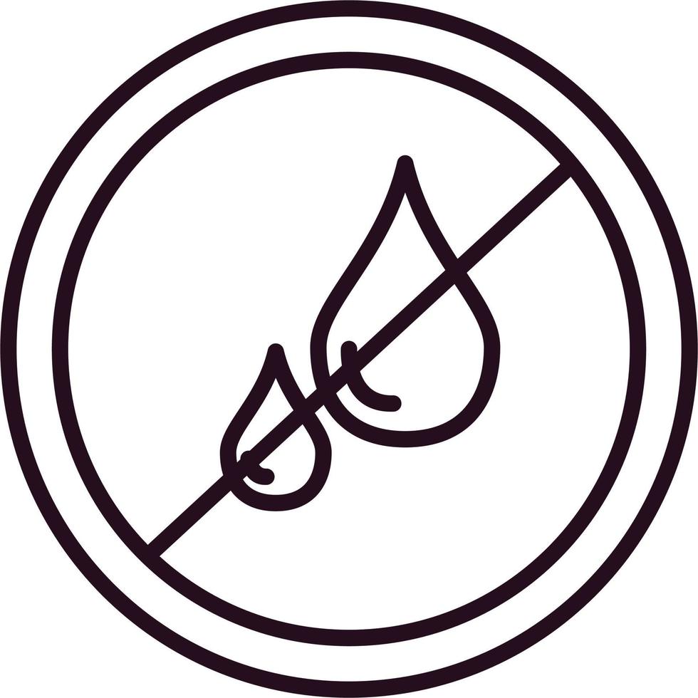No liquids Vector Icon