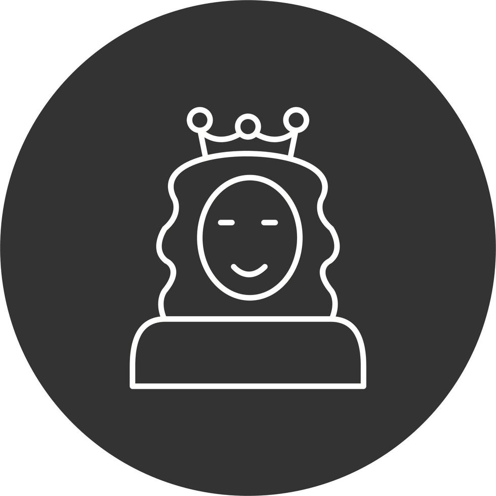 icono de vector de princesa