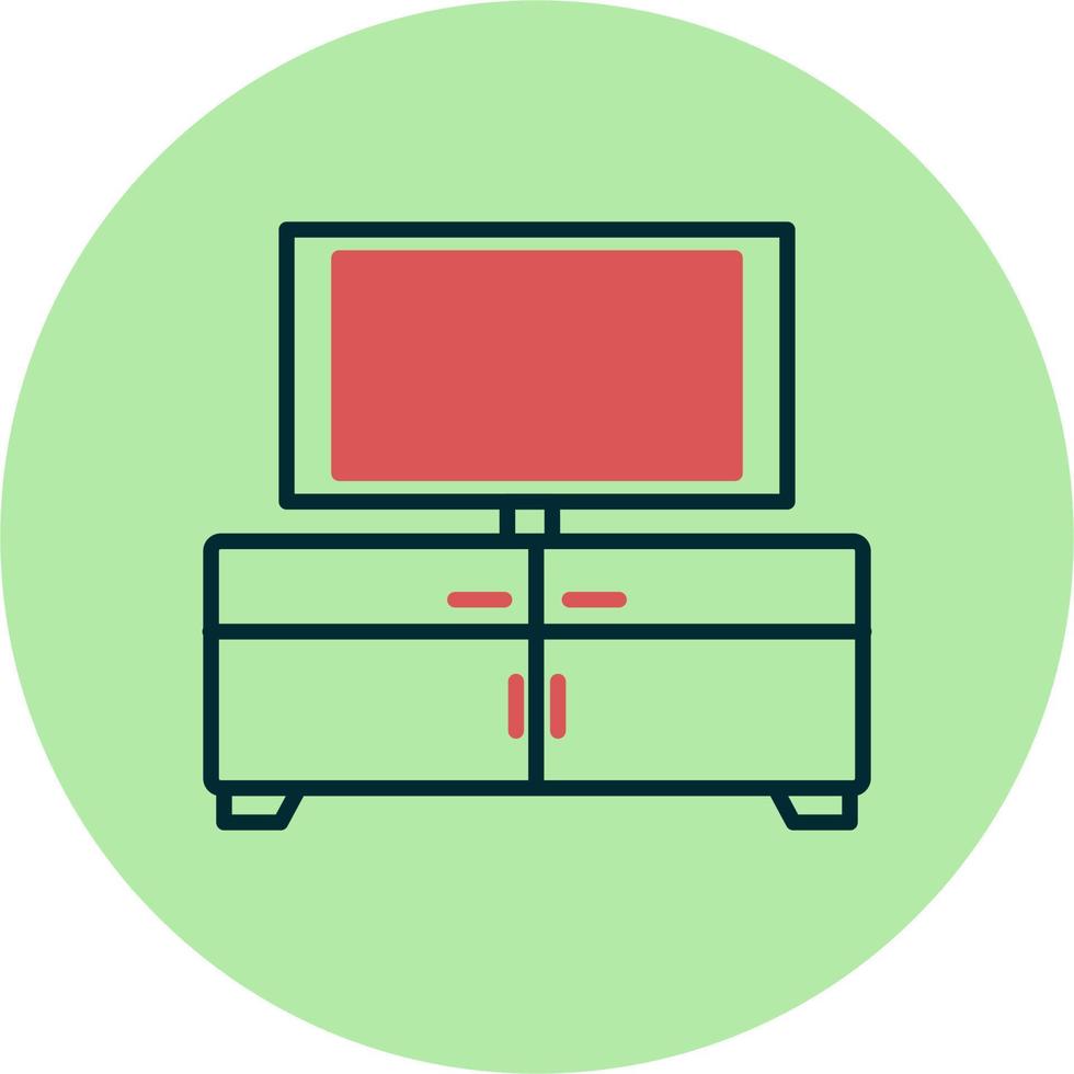 Tv Table Vector Icon