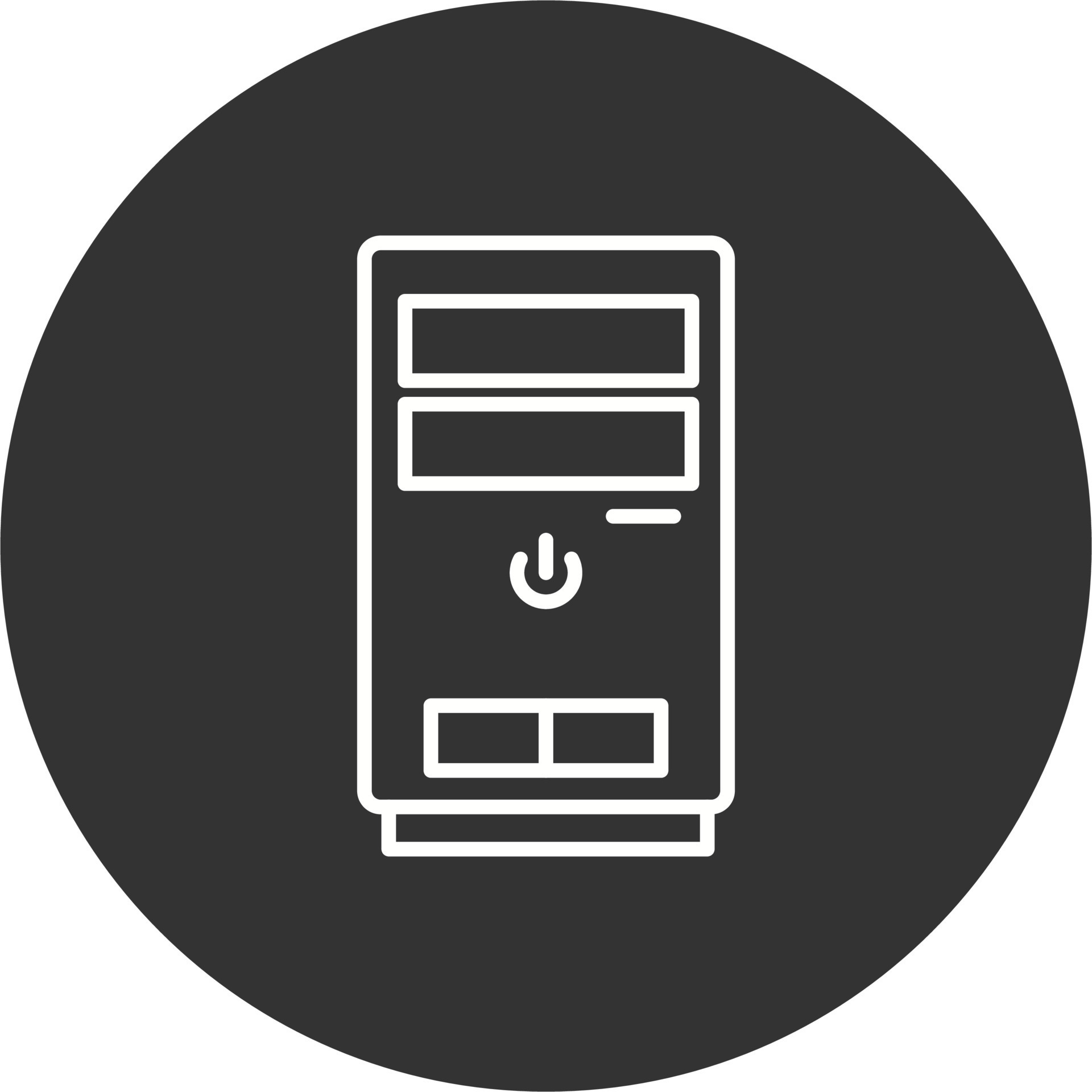 Cpu tower Vector Icon 19833713 Vector Art at Vecteezy