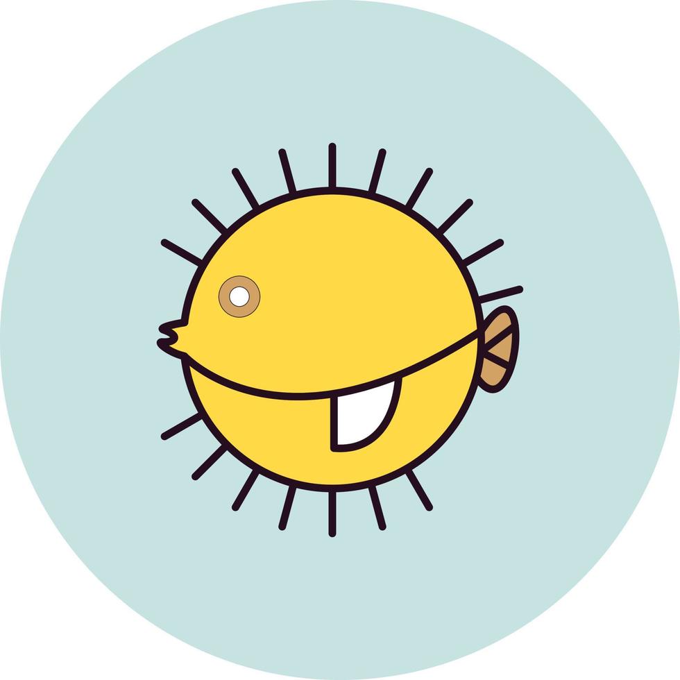 Puffer Fish Vector Icon