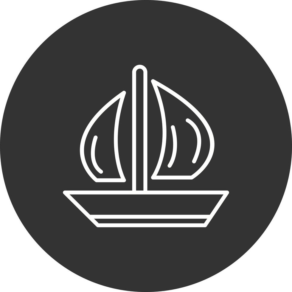 icono de vector de barco de vela
