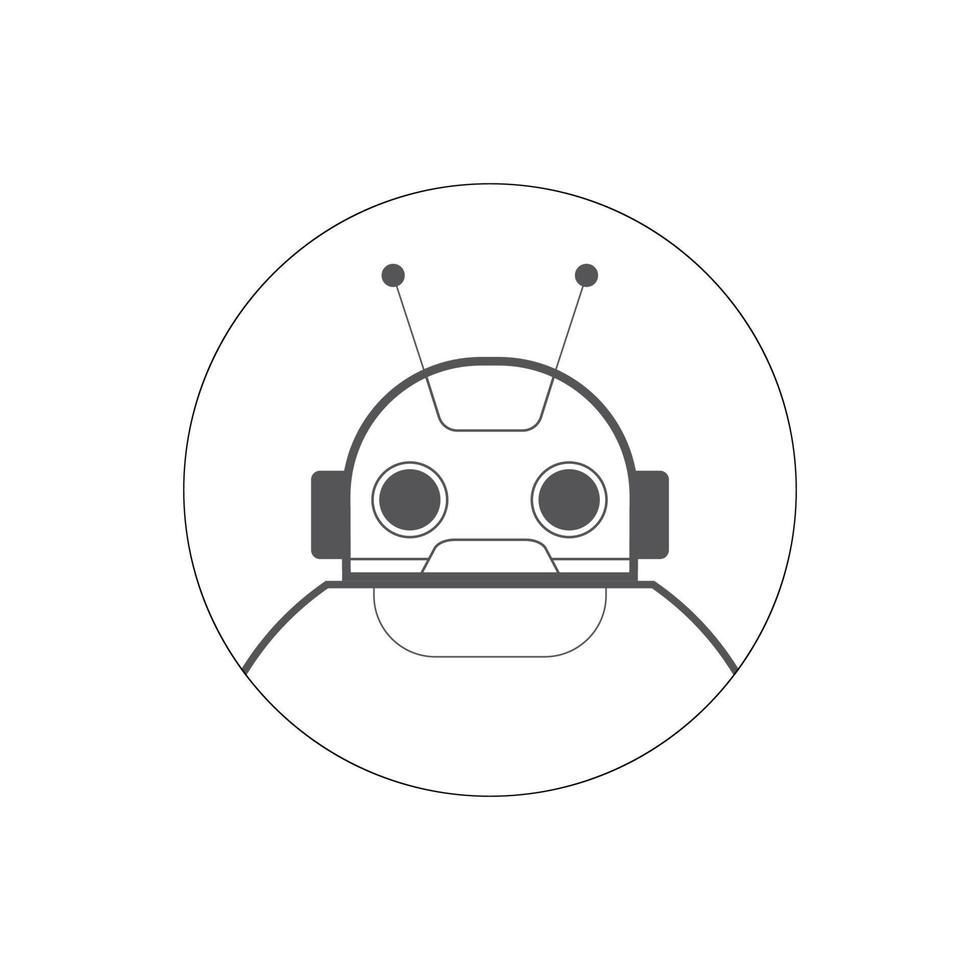 Ai artificial intelligence technology hi tech business icon. open Ai icon, smart bot, robot character on white background, Abstract, vector. design for chatbot, web banner, tech, wen site. vector