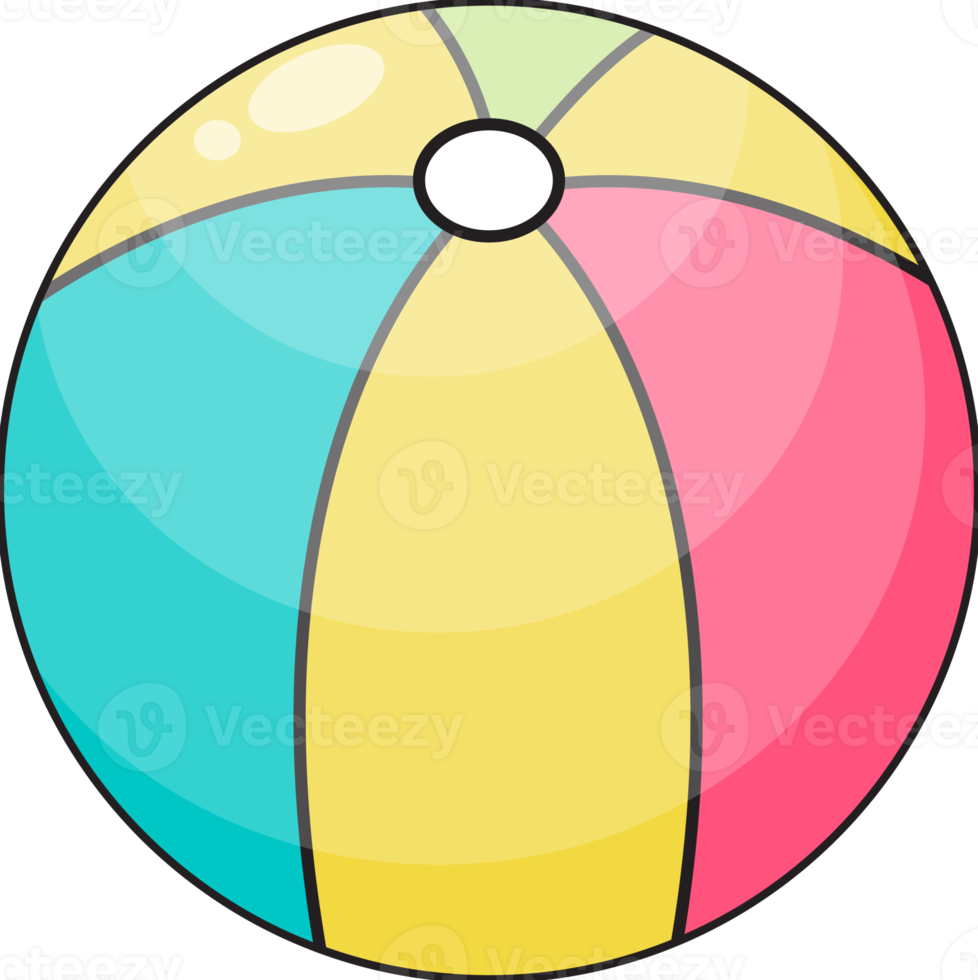 Beach Ball Flat Icon Design png