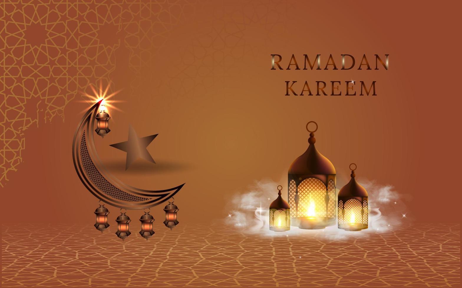 Ramadan Kareem background design vector