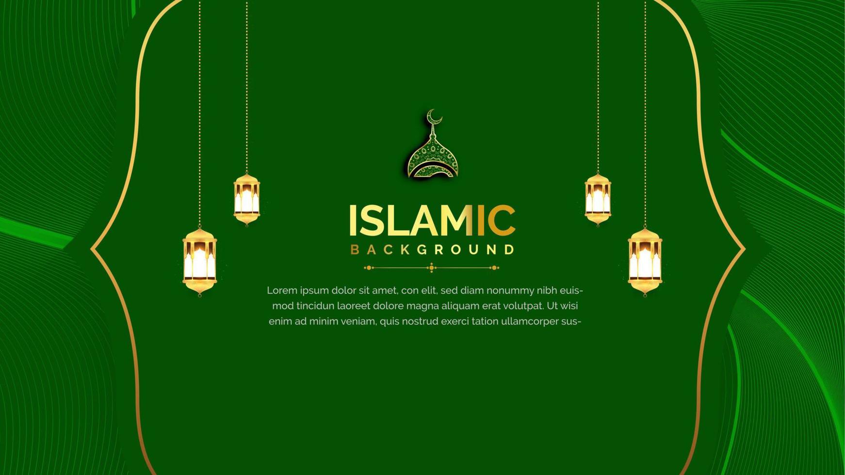 Ramadan Kareem banner background template vector