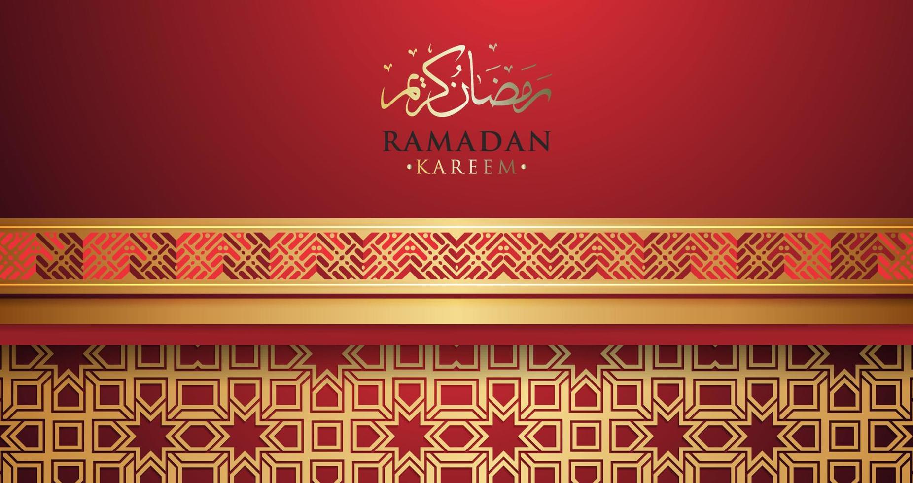 ramadan Kareem greeting background template vector