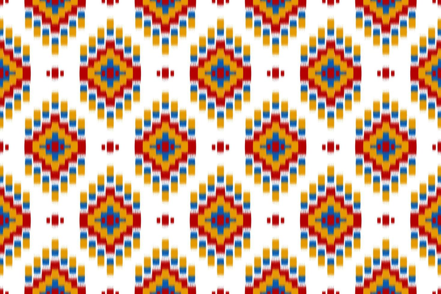 Ethnic ikat seamless pattern in tribal. Aztec geometric ethnic ornament print. Ikat pattern style. vector