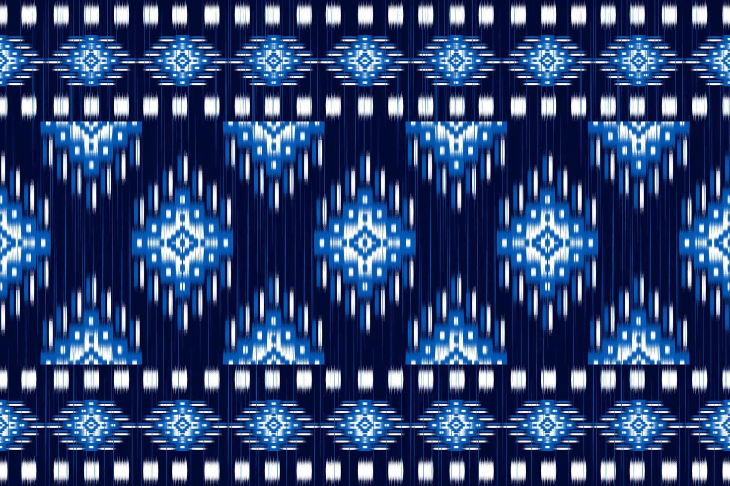 alfombra etnica ikat estampado rojo. patrón geométrico étnico ikat sin costuras en tribal. estilo mexicano vector