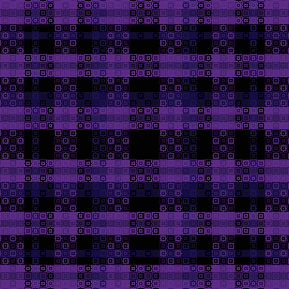 Tartan Plaid With Night Color Pattern. vector