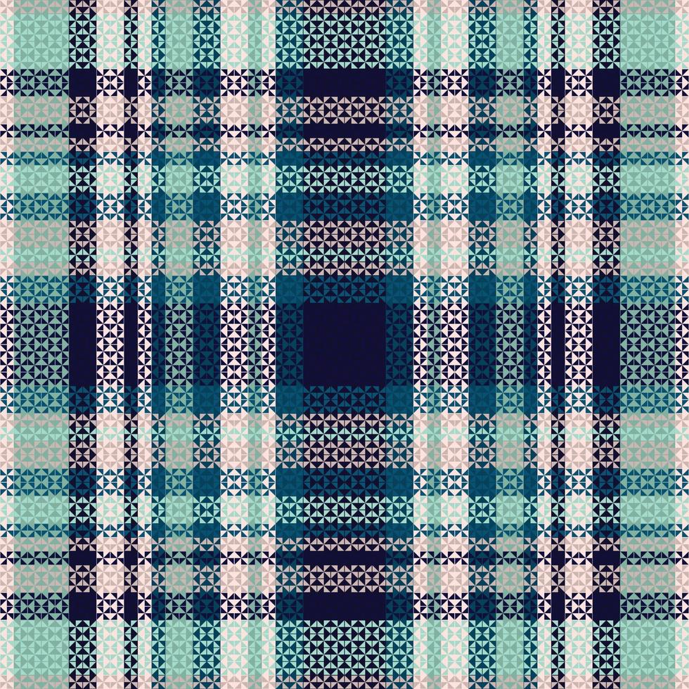 Tartan Plaid With Night Color Pattern. vector