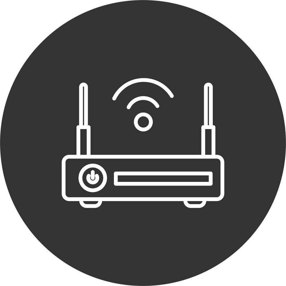 icono de vector de enrutador wifi