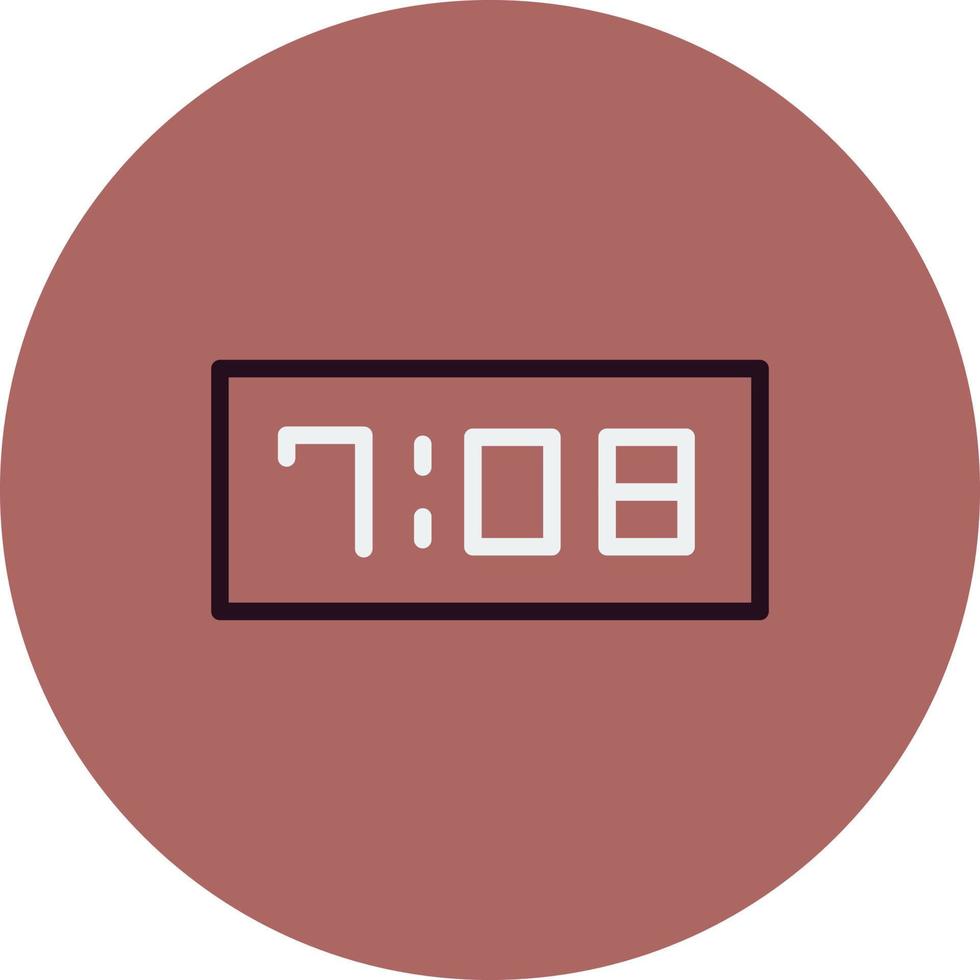 Digital Clock Vector Icon