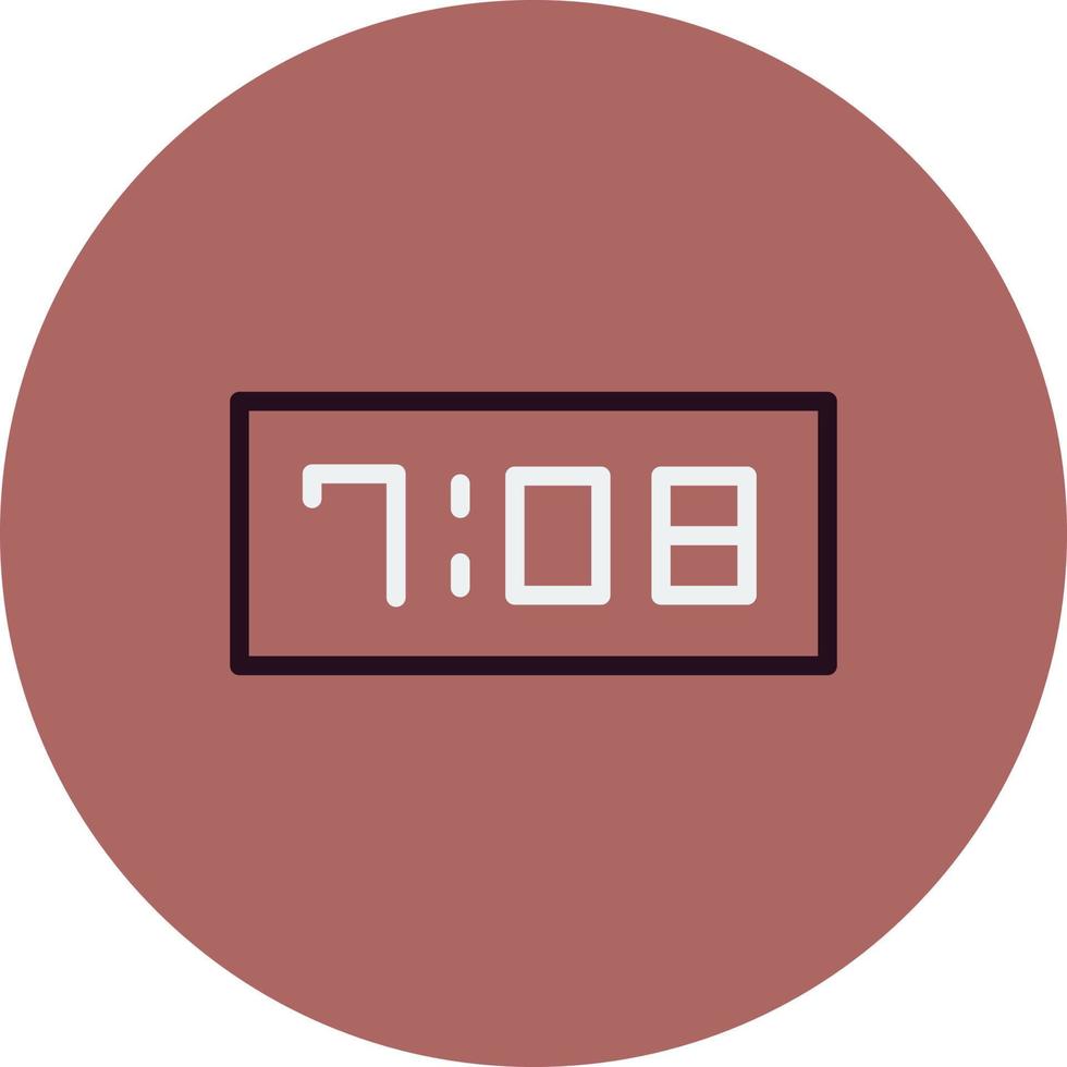 icono de vector de reloj digital