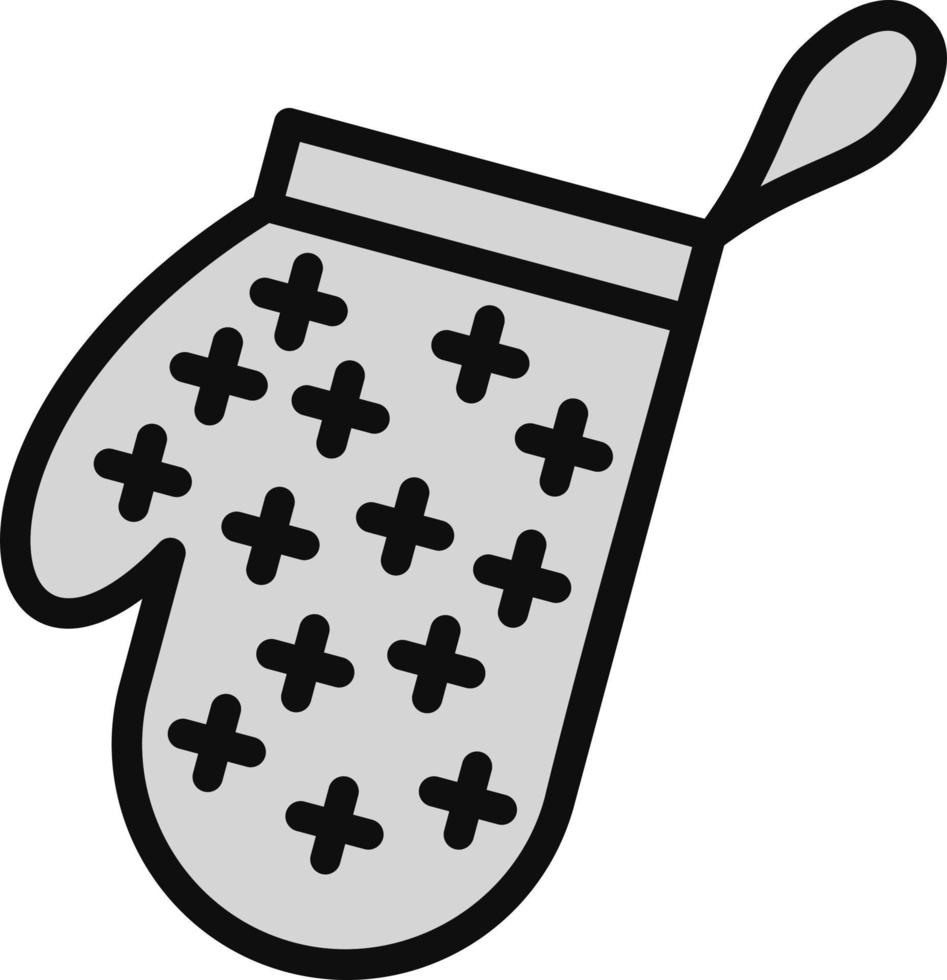 Oven Mitts Vector Icon