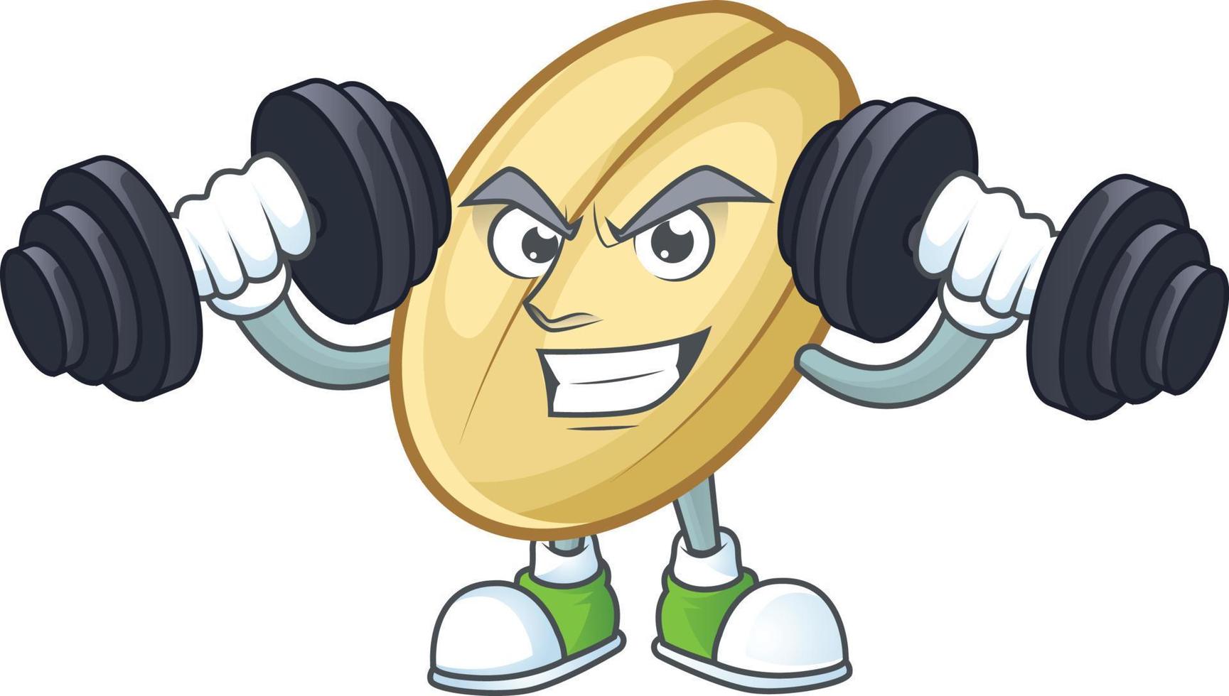 Split bean cartoon character style vector