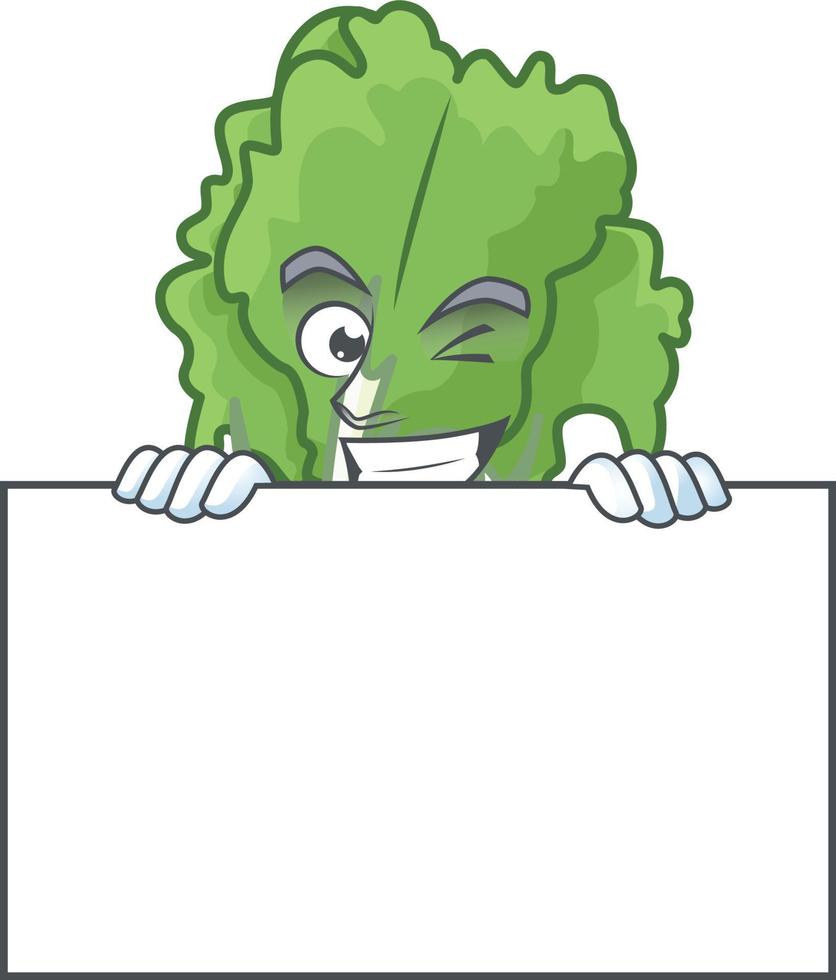 Endive cartoon character style vector