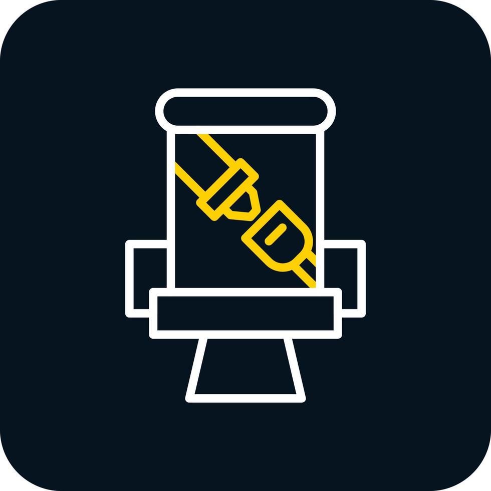 Seat Belt Vector Icon Design