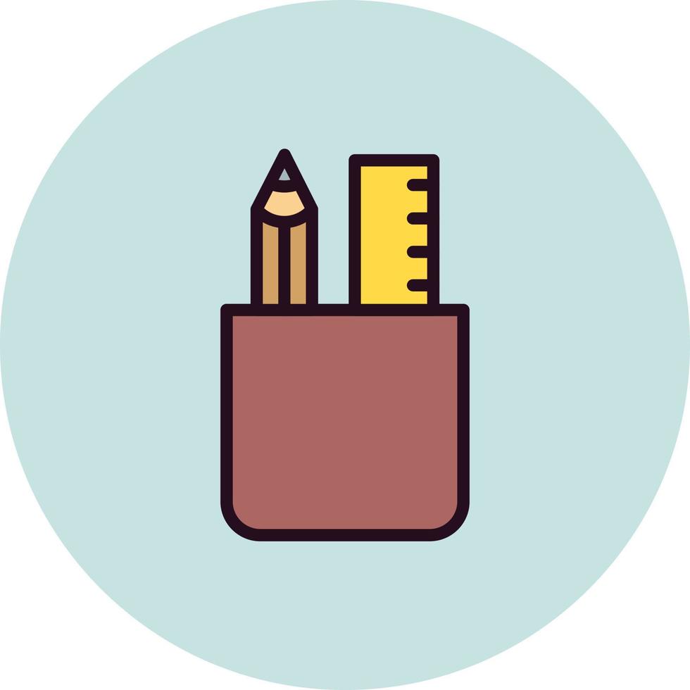 Pencil Case Vector Icon