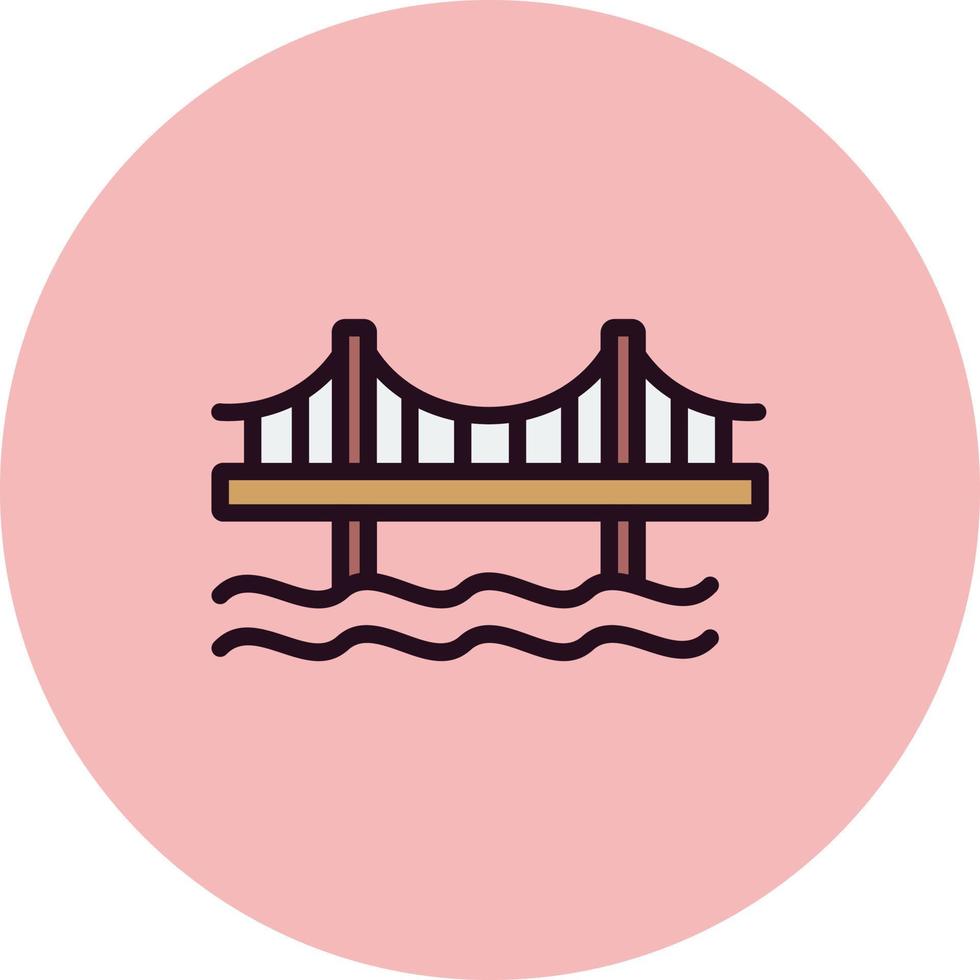 icono de vector de puente