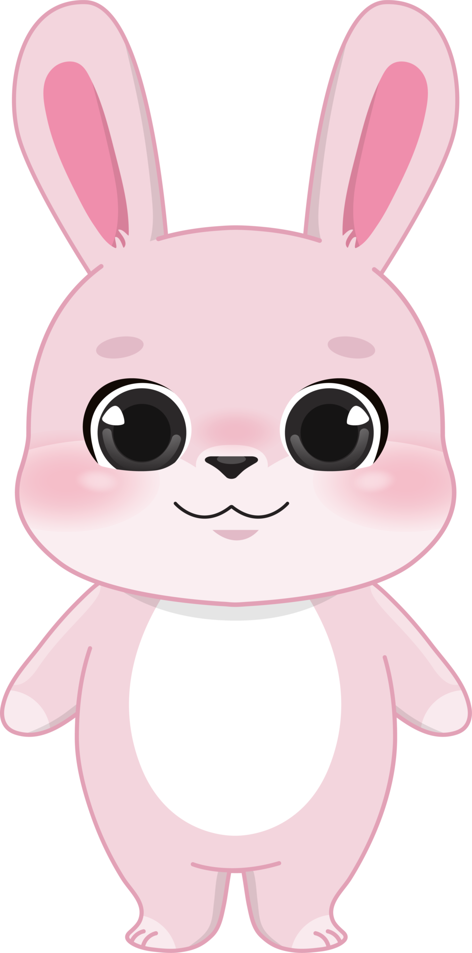 Pink Rabbit Cartoon Character 19836757 PNG