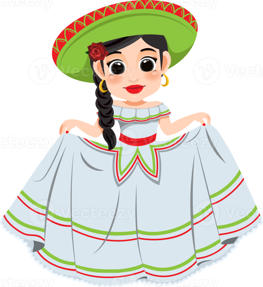 cinco de mayo - Maggio 5, federale vacanza nel Messico. cinco de mayo bandiera e manifesto design con mariachi ballerini cartone animato personaggio png
